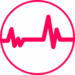 starter guide icon - heart beat - white circle starter guide icon - heart beat - white circle